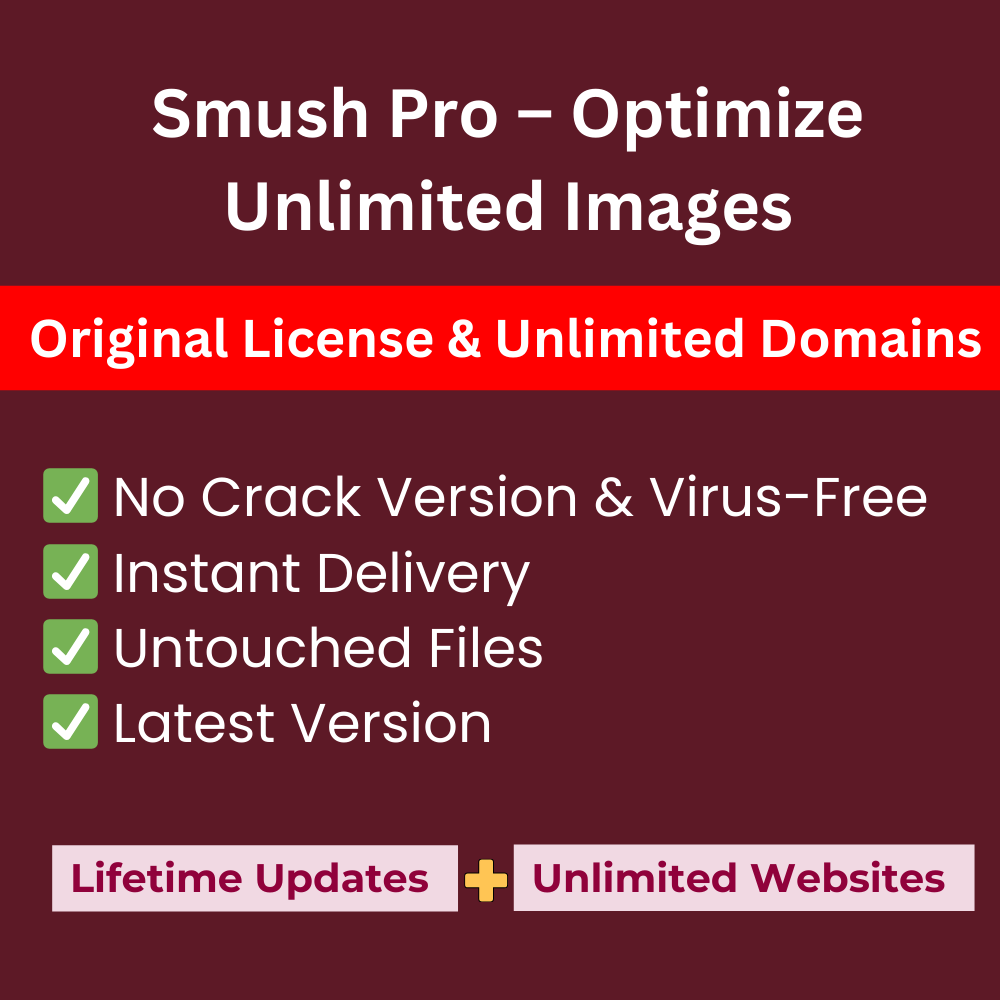 Smush Pro  – Optimize Unlimited Images